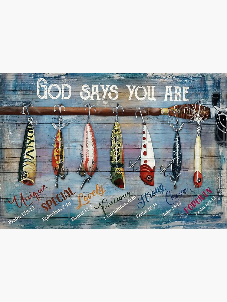 Fishing Tackle Box Lure & Bait' Stretched Canvas Print