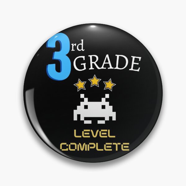 Item preview, Third Grade Level Complete New High Score - 3rd Grade Level Cleared designed and sold by For the love of Pixels.