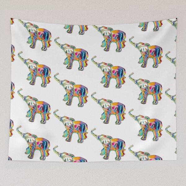 Item preview, Repeat Rainbow Elephant  designed and sold by Katrina Reynolds.