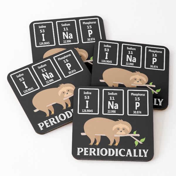 Item preview, I NAP Periodically Sloth Lover Funny Science Chemistry designed and sold by Apoorv Choudhary.