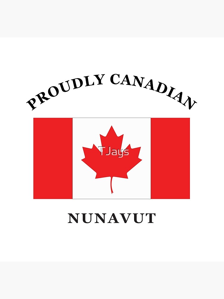 Disover Nunavut Prouudly Canadian Throw Pillow