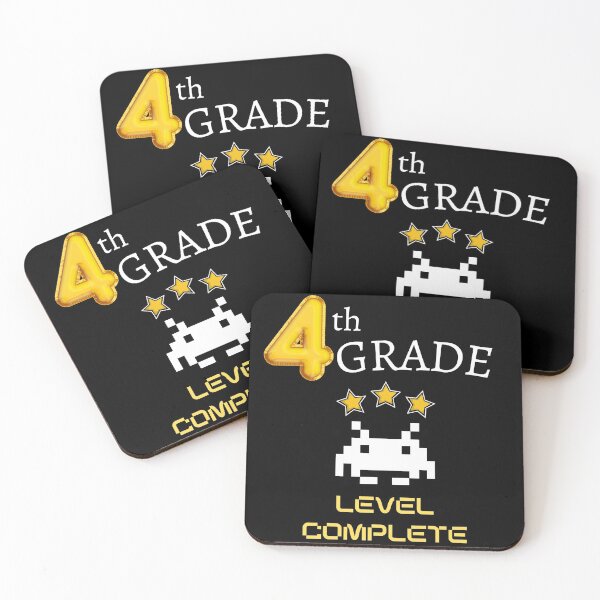 Item preview, Fourth Grade Level Complete New High Score - 4th Grade Level Cleared designed and sold by For the love of Pixels.
