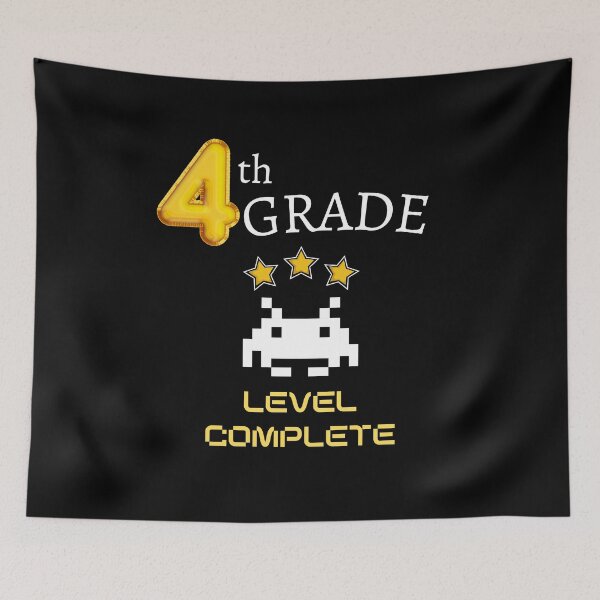 Item preview, Fourth Grade Level Complete New High Score - 4th Grade Level Cleared designed and sold by For the love of Pixels.