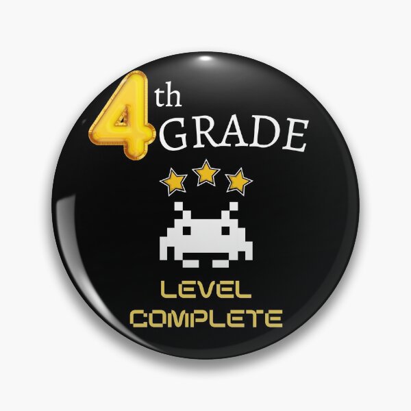 Item preview, Fourth Grade Level Complete New High Score - 4th Grade Level Cleared designed and sold by For the love of Pixels.