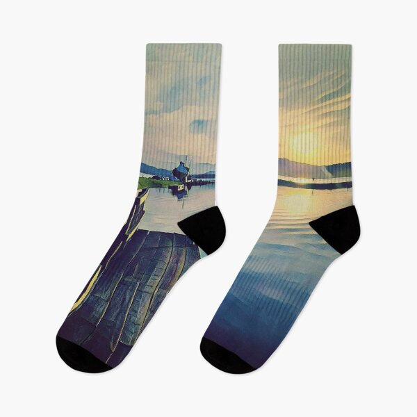 Item preview, Clachnaharry Sunset - Caledonian Canal  designed and sold by fandango-design.