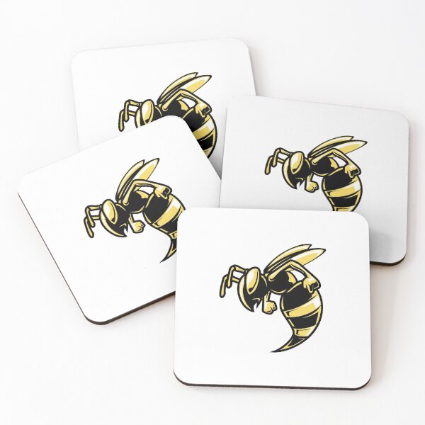 Item preview, bee insect mascot illustration designed and sold by Sya Prints.