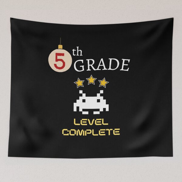 Item preview, Fifth Grade Level Complete New High Score - 5th Grade Level Cleared designed and sold by For the love of Pixels.