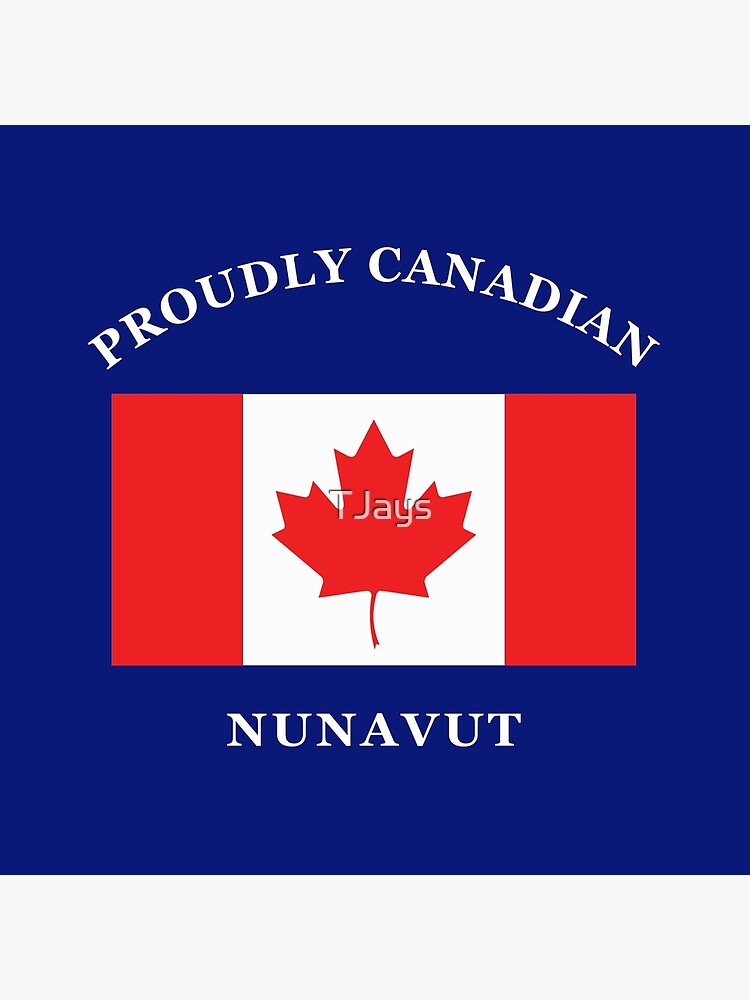 Disover Nunavut Prouudly Canadian Throw Pillow