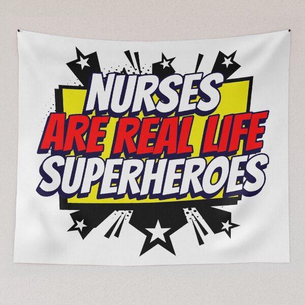 Item preview, Nurses are Real Life Superheroes designed and sold by MisterSquid.
