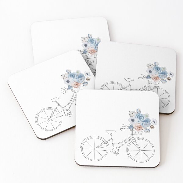 Item preview, blue flowers bicycle designed and sold by bloomave.
