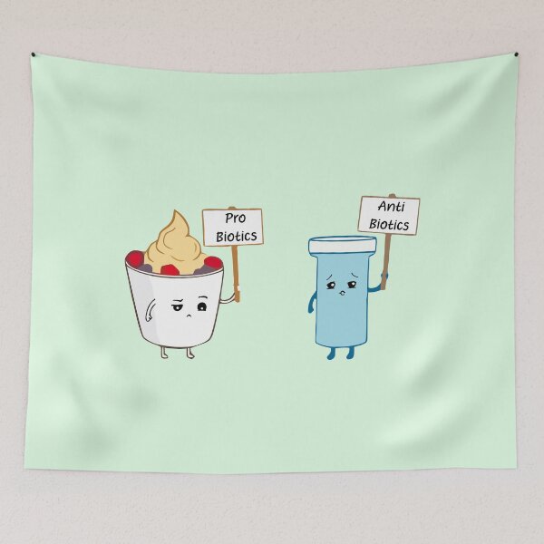Item preview, Probiotics vs Antibiotics designed and sold by labstud.