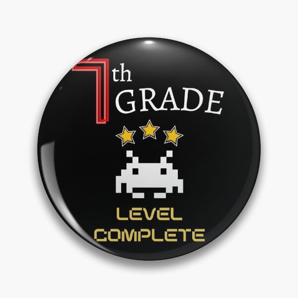 Item preview, Seventh Grade Level Complete New High Score - 7th Grade Level Cleared designed and sold by For the love of Pixels.