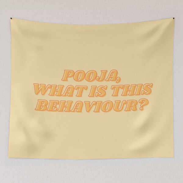 Item preview, DESI:ORANGE:Pooja what is this behaviour? designed and sold by ZAHARA-.