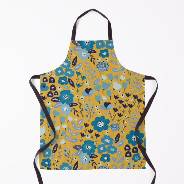 Artikelvorschau, Ditsy Florals, Yellow, Navy, Teal entworfen und verkauft von meggydesigns.