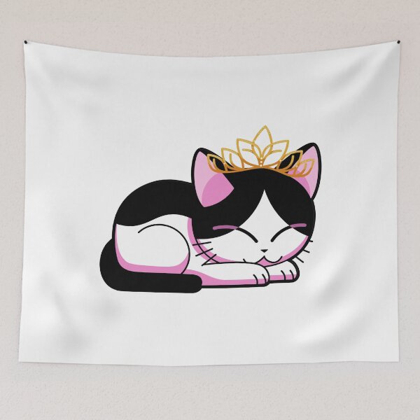 Item preview, Sleeping Cat In A Crown. Cat Queen. Cat King. - for Cat Lovers designed and sold by CaitU.