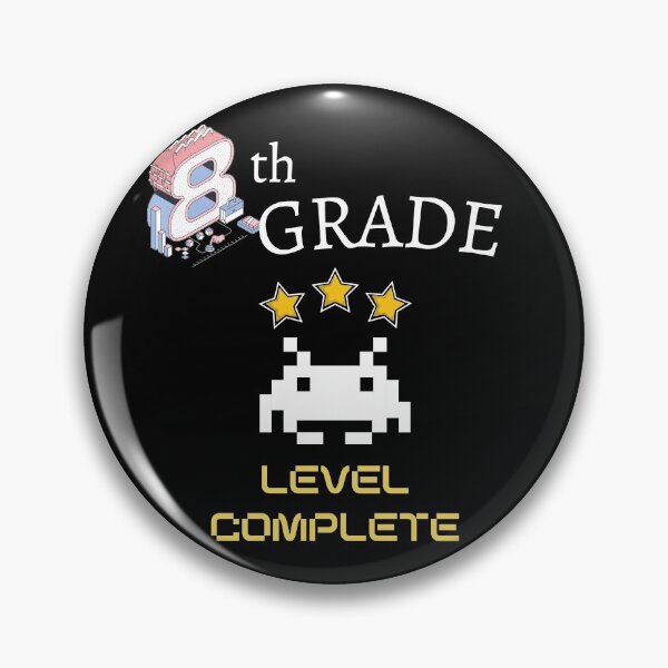 Item preview, Eighth Grade Level Complete New High Score - 8th Grade Level Cleared designed and sold by For the love of Pixels.