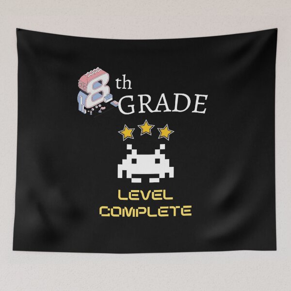 Item preview, Eighth Grade Level Complete New High Score - 8th Grade Level Cleared designed and sold by For the love of Pixels.