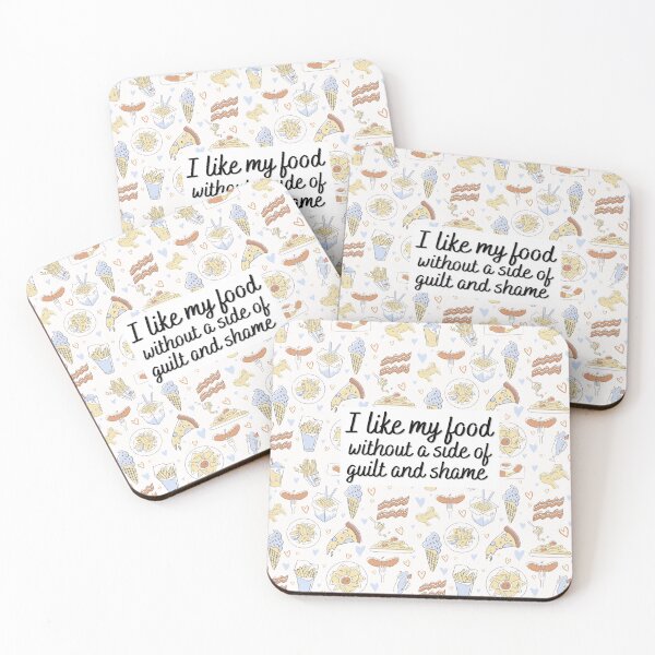 Item preview, Enjoy Food Without Guilt and Shame! designed and sold by ThoughtJumble.