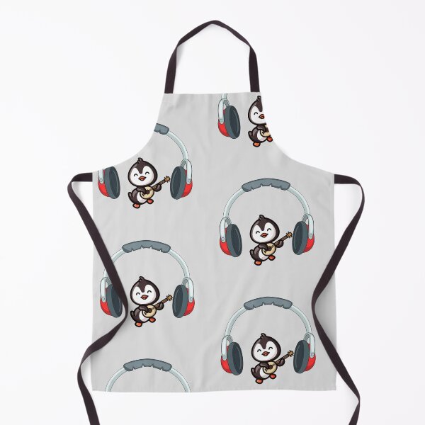Item preview, Penguine print with music love designed and sold by Anamika Mehta.