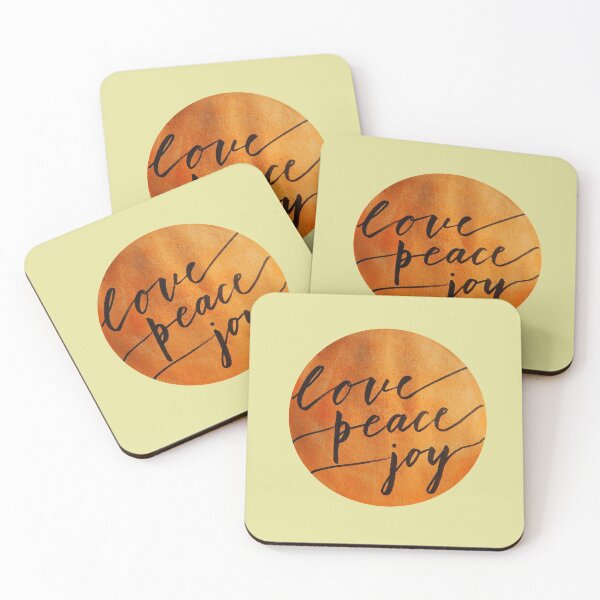 Item preview, love peace joy designed and sold by GreenStem.