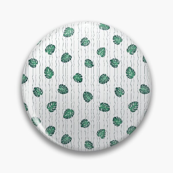 Item preview, Tropical Rainforest Vertical Stripes Monstera Leaves Pattern designed and sold by Cre8iveLady.