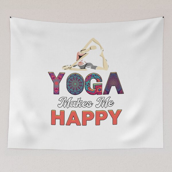 Item preview, Yoga Makes Me Happy designed and sold by saulmedia.