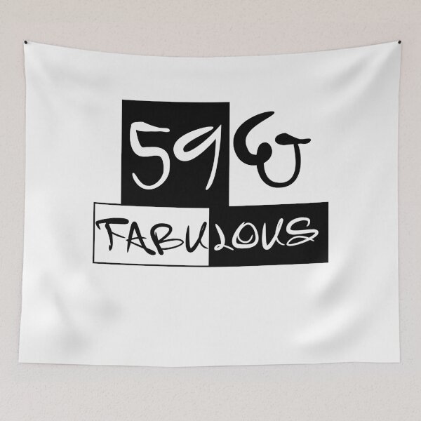 Item preview, 59 And Fabulous Funny 59th Birthday Cute designed and sold by Apoorv Choudhary.