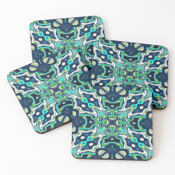 Item preview, Vex Network Blue Teal Green Yellow White designed and sold by Sector18.