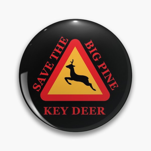Item preview, Save The Big Pine Key Deer Yield Sign Black designed and sold by KeysTreasures.