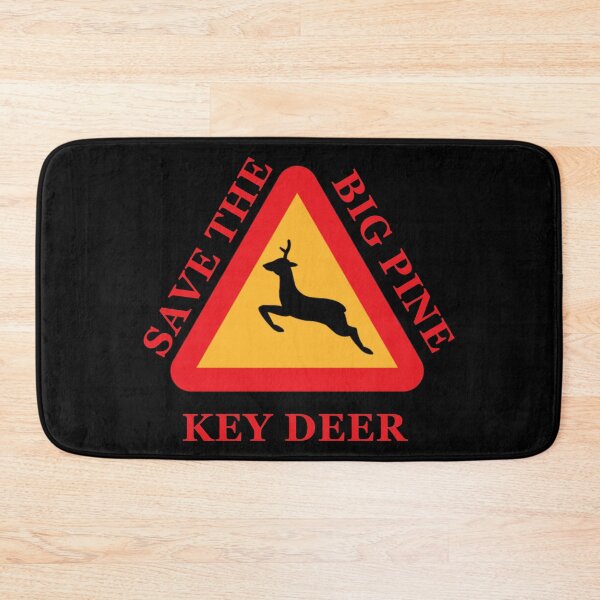 Item preview, Save The Big Pine Key Deer Yield Sign Black designed and sold by KeysTreasures.