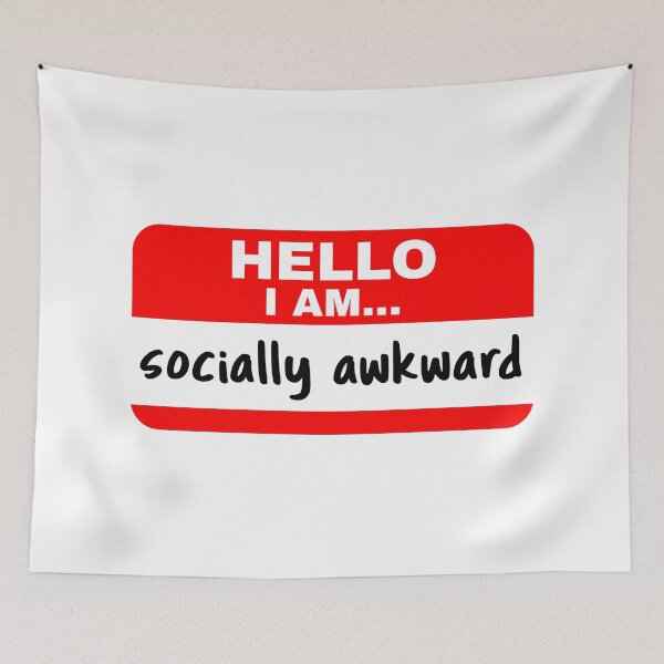 Item preview, hello I am socially awkward designed and sold by 23mangoes.