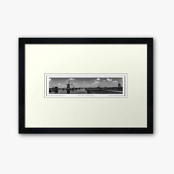 Rheinradweg EuroVelo 15. Framed Art Print