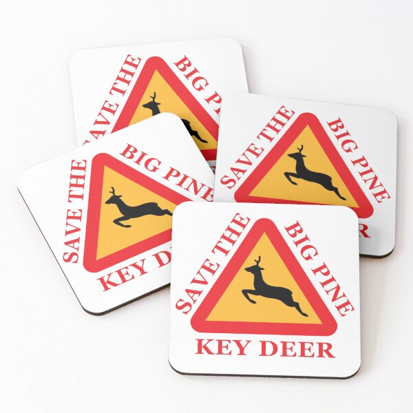 Item preview, Save The Big Pine Key Deer Yield Sign White designed and sold by KeysTreasures.