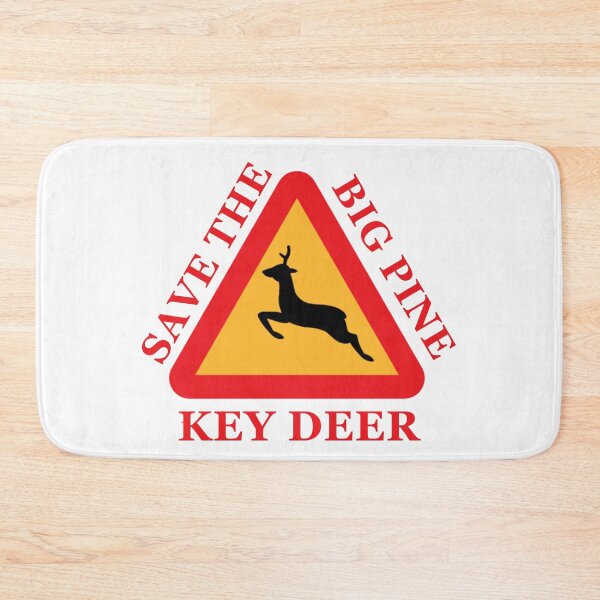Item preview, Save The Big Pine Key Deer Yield Sign White designed and sold by KeysTreasures.