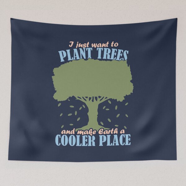 Item preview, I just want to plant trees and make earth a cooler place - Pastel Afforestation Climate Change designed and sold by DrawingBoard.