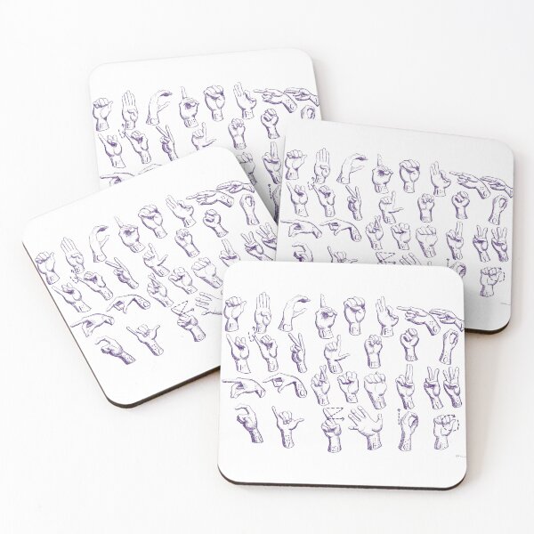 Item preview, Signlaguage alphabet with brail Norwegian designed and sold by ADrawerInPurple.