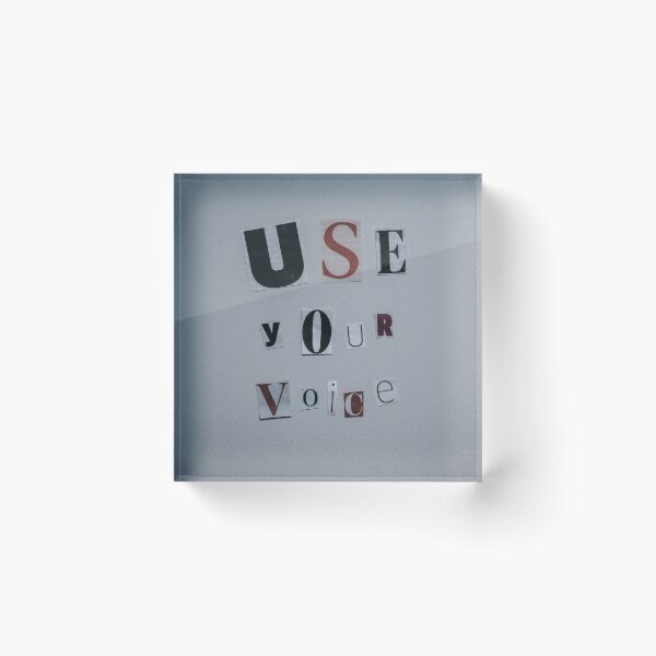 Item preview, Use your voice  designed and sold by Zachlogic.