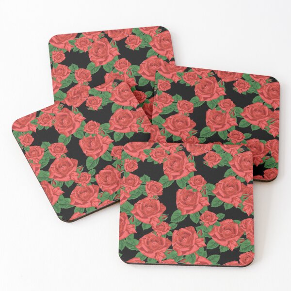 Item preview, Red Roses on black designed and sold by JoyColorLove.
