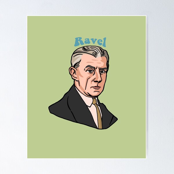 Item preview, Maurice Ravel Illustration  designed and sold by KatiaMart.
