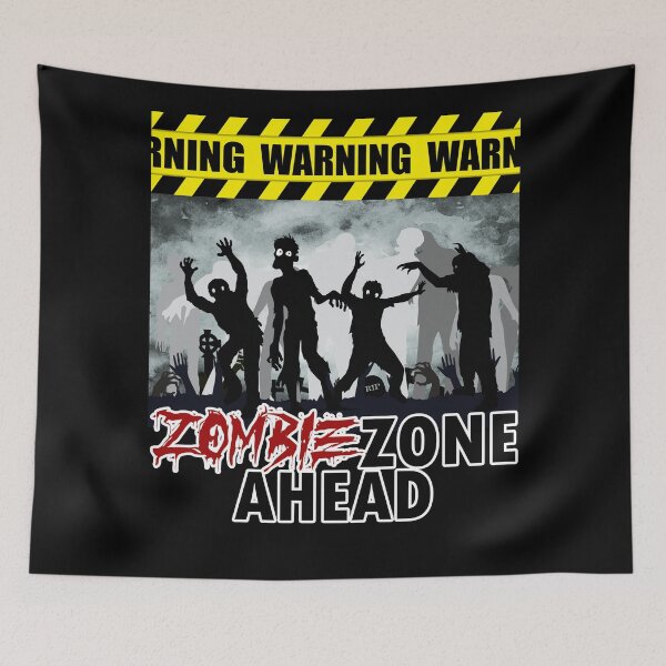 Item preview, WARNING Zombie Zone Ahead designed and sold by 133DandC.