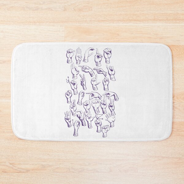 Item preview, Sign laguage alphabet with brail norwegian designed and sold by ADrawerInPurple.