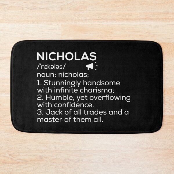 Item preview, Nicholas Name Definition designed and sold by Teelogic.