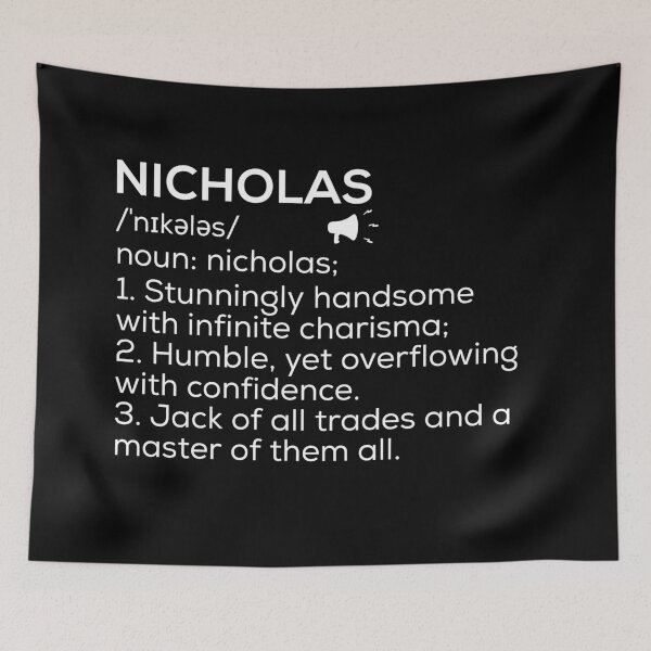 Item preview, Nicholas Name Definition designed and sold by Teelogic.