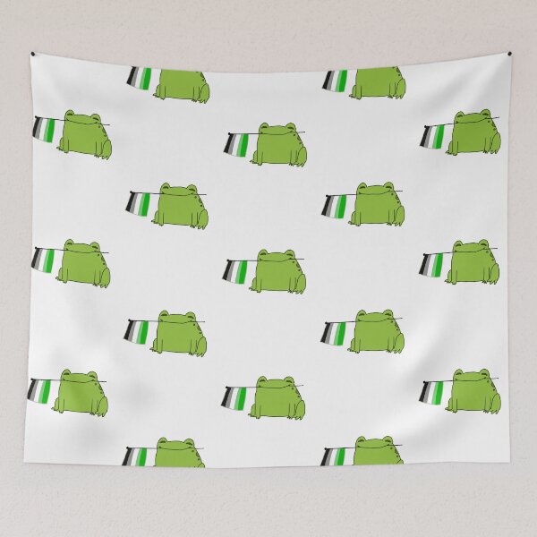 Item preview, Aromantic Pride Frog designed and sold by ClassyEyeballs.