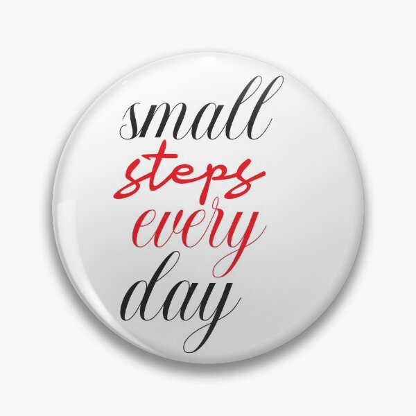 Item preview, small steps every day, motivational quote design designed and sold by adjamine.