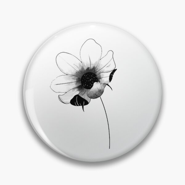 Artikelvorschau, Blume 2021 B&W entworfen und verkauft von Lartimagination.