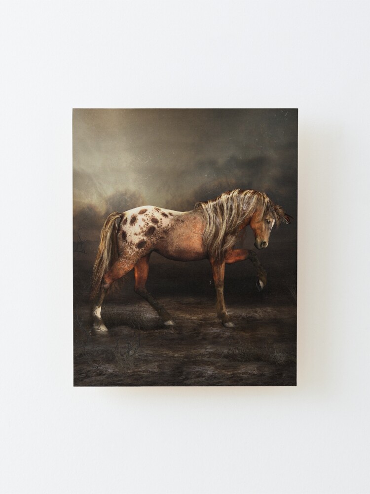 Horse cheapest with blanket - painting on wood