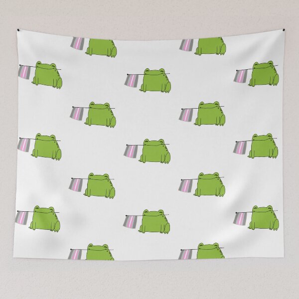 Item preview, Demigirl Pride Frog designed and sold by ClassyEyeballs.
