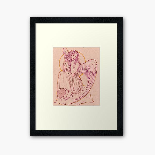 thinking... Framed Art Print