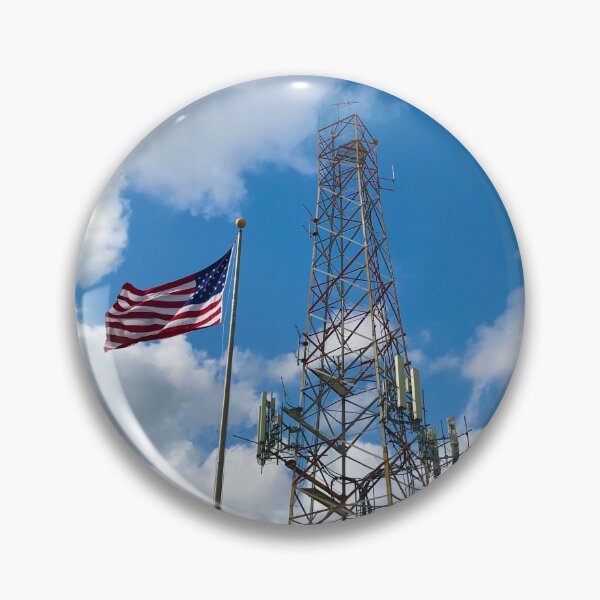 Item preview, American Flag with Cellphone Tower designed and sold by Christine  Wilson Photos.